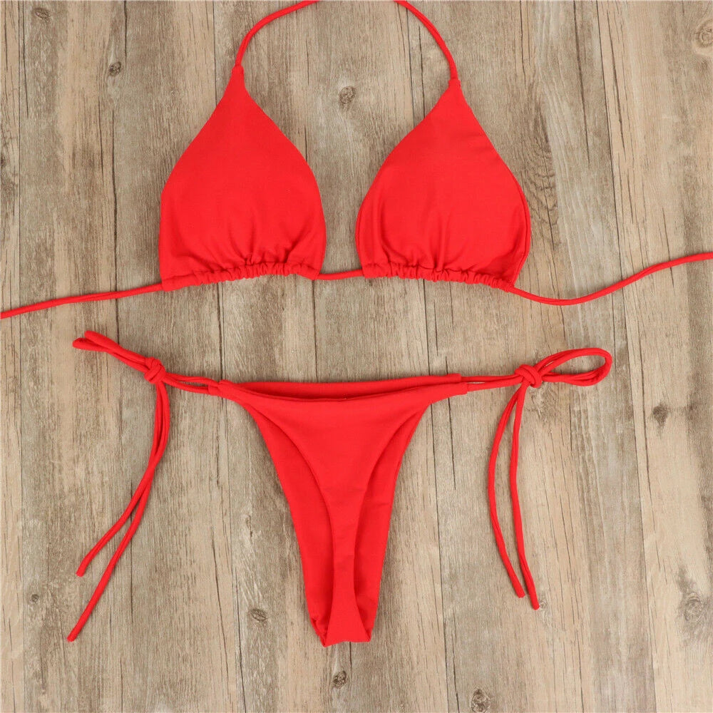 Side Tie Brazillian bikini set VestiVogue  