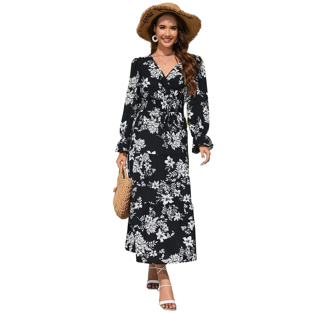 Floral Print maxi Dress VestiVogue  