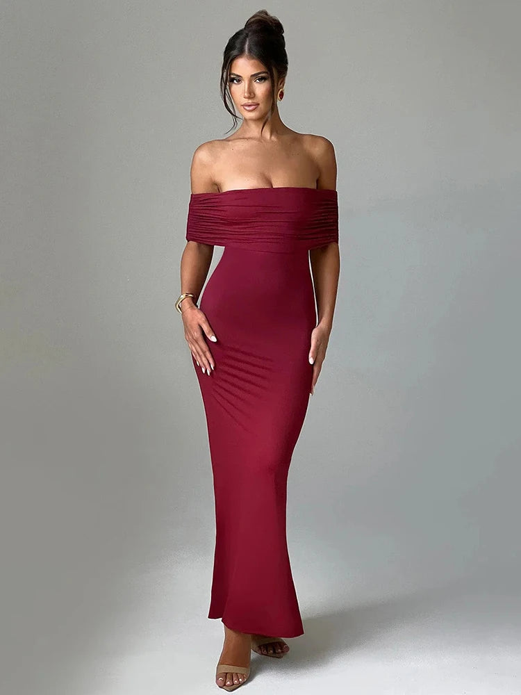 One Shoulder Backless Evening Dress VestiVogue  