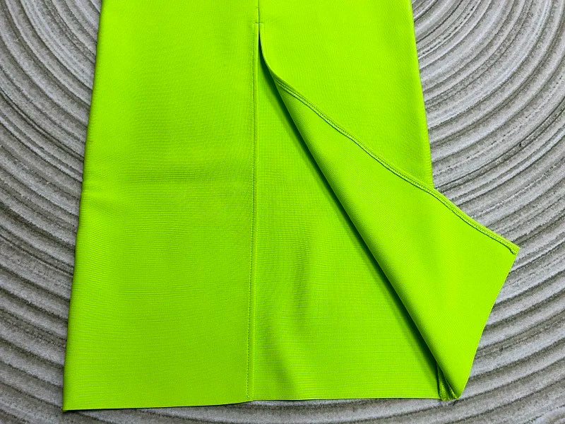 Green Backless Bodycon Maxi Dress VestiVogue