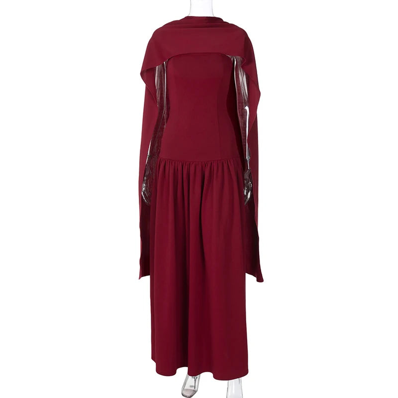 Strapless Back Lace Up Long Evening Dress VestiVogue