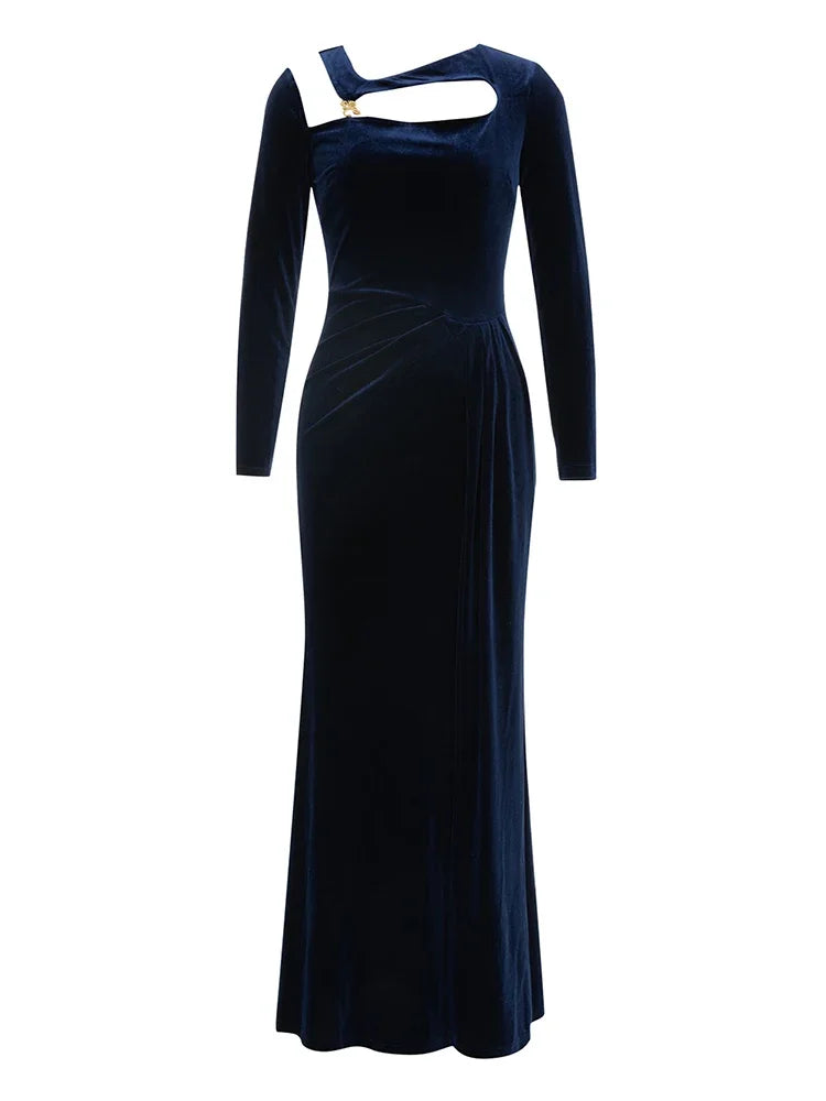 with Sequined Hollow Out Design VestiVogue Blue S