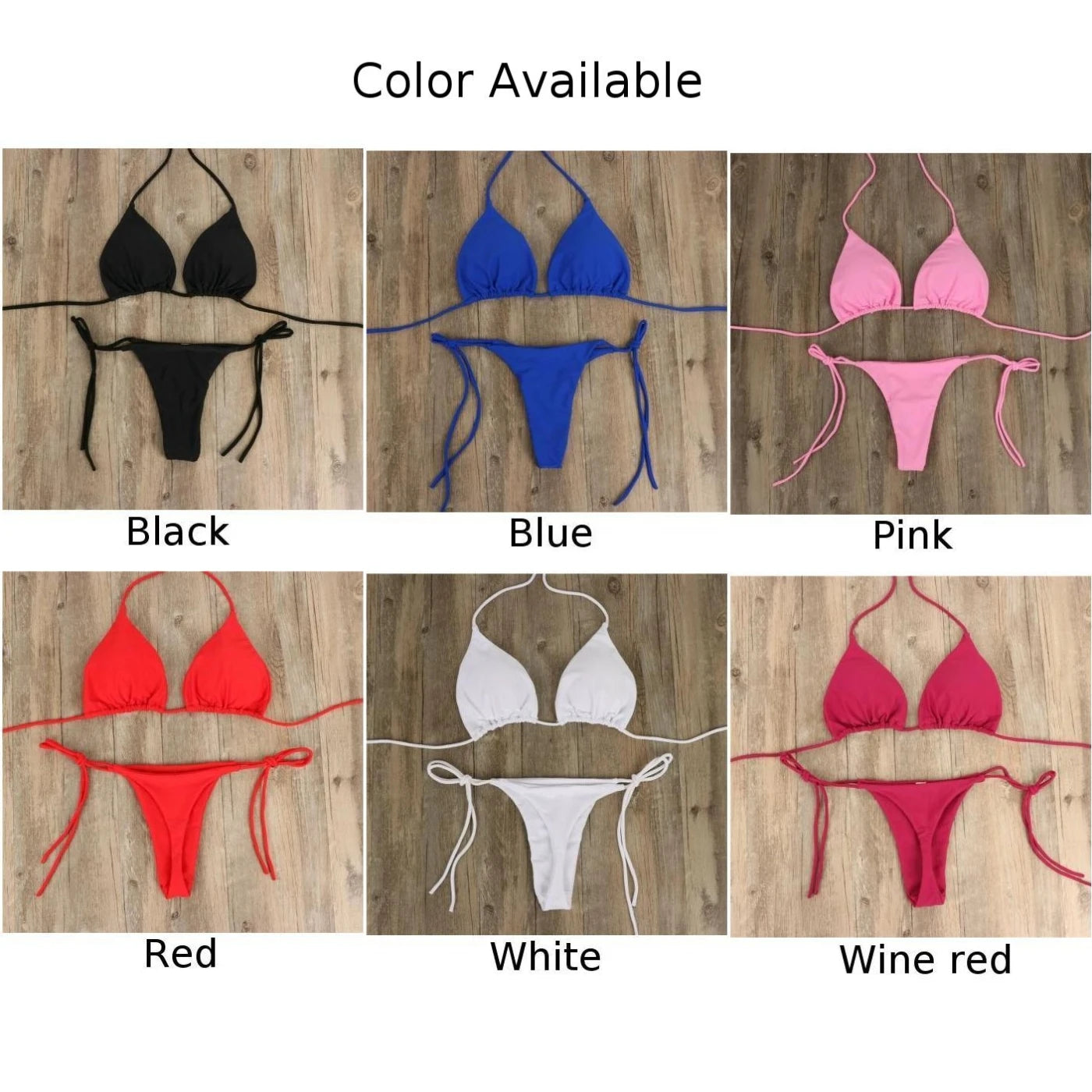 Side Tie Brazillian bikini set VestiVogue  