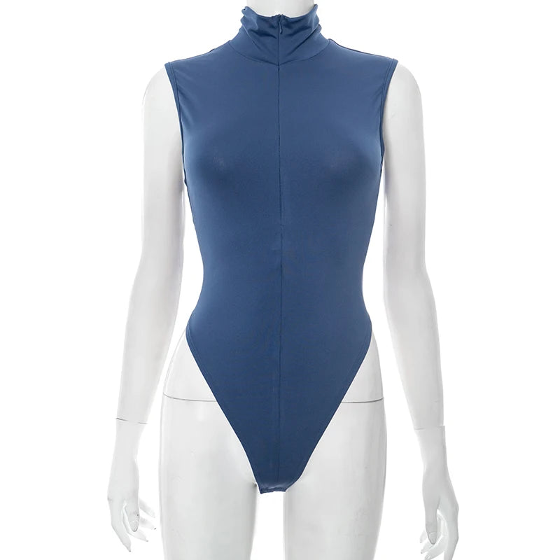 Sleek Stand Collar Bodysuit with Low-Waist Skirt & Calf-Length Leggings Set VestiVogue