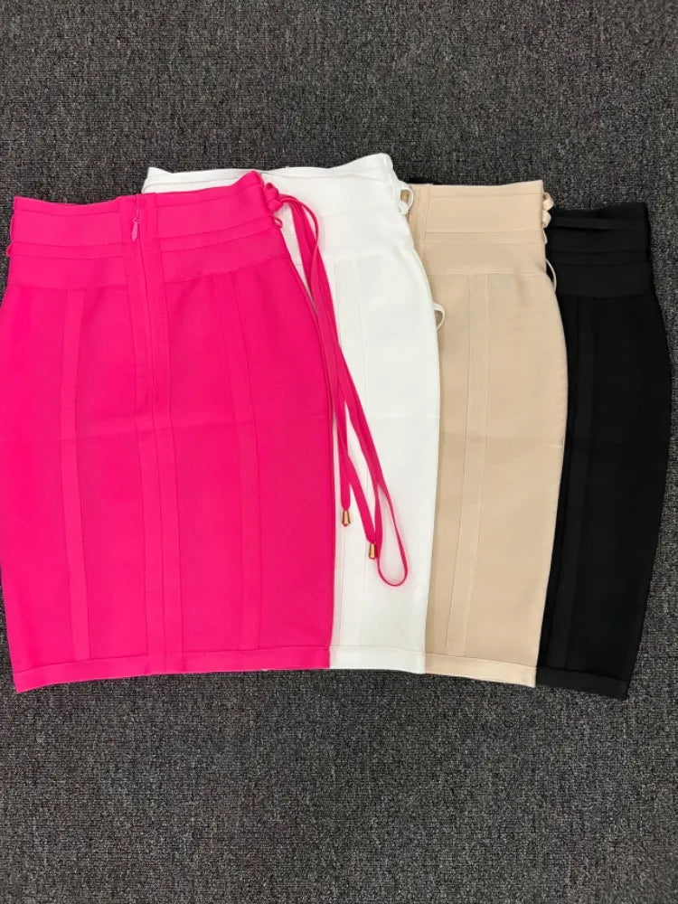 High Street Bodycon Pencil Skirt - Hot Pink VestiVogue