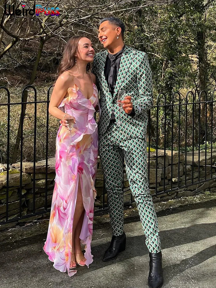 Irregular Tassel Backless Maxi Dress VestiVogue