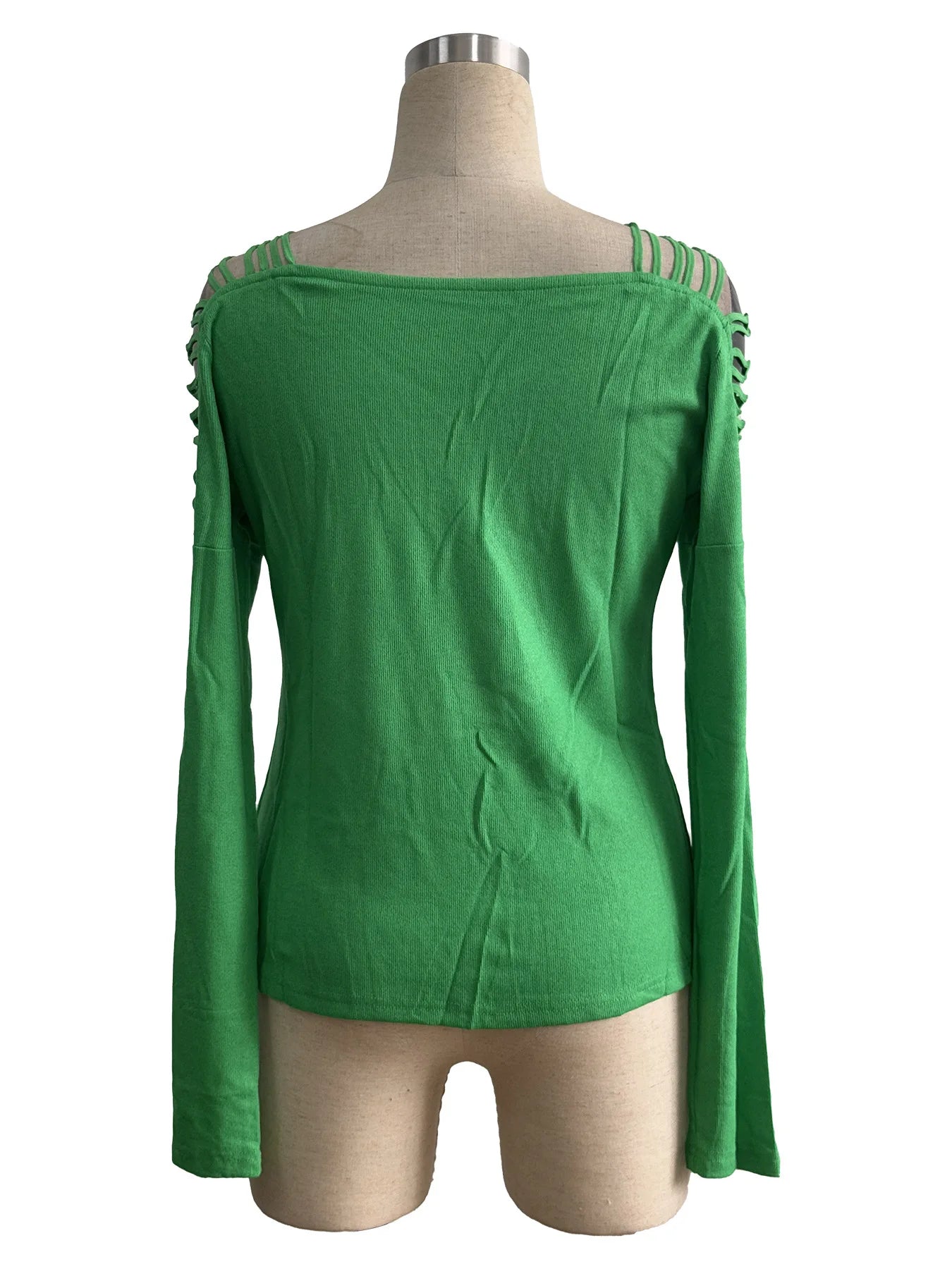 Autumn Patchwork V-Neck Long Sleeve T-Shirt VestiVogue