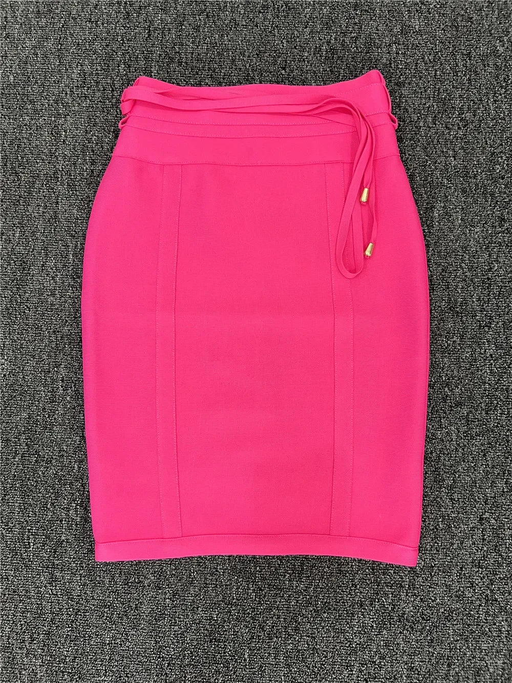 High Street Bodycon Pencil Skirt - Hot Pink VestiVogue