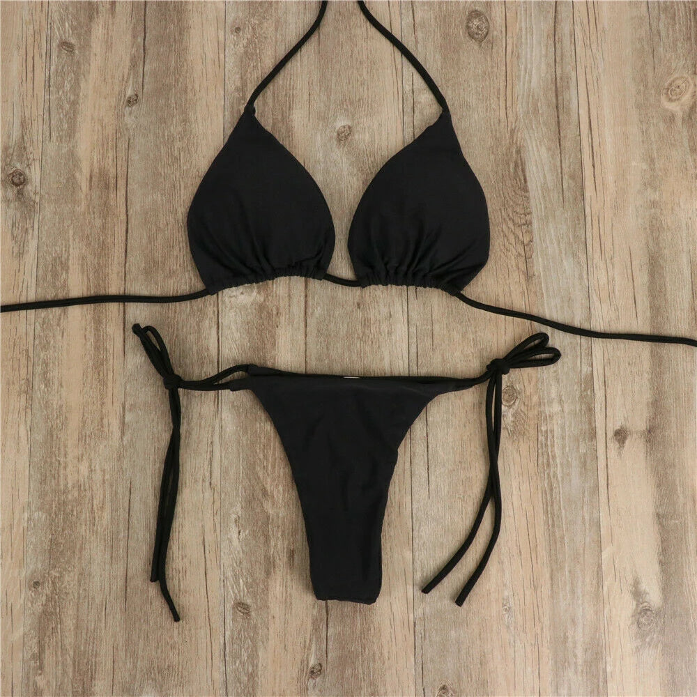 Side Tie Brazillian bikini set VestiVogue  